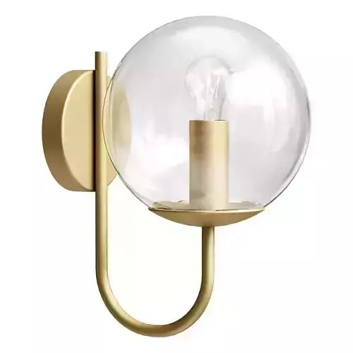 Brass and glass wall sconces Moricio