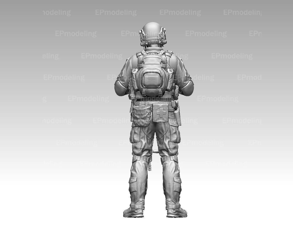 US RANGER SOLDIER 3D print model_12