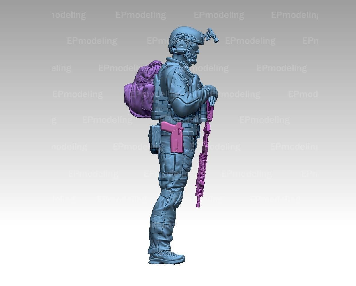 US RANGER SOLDIER 3D print model_26
