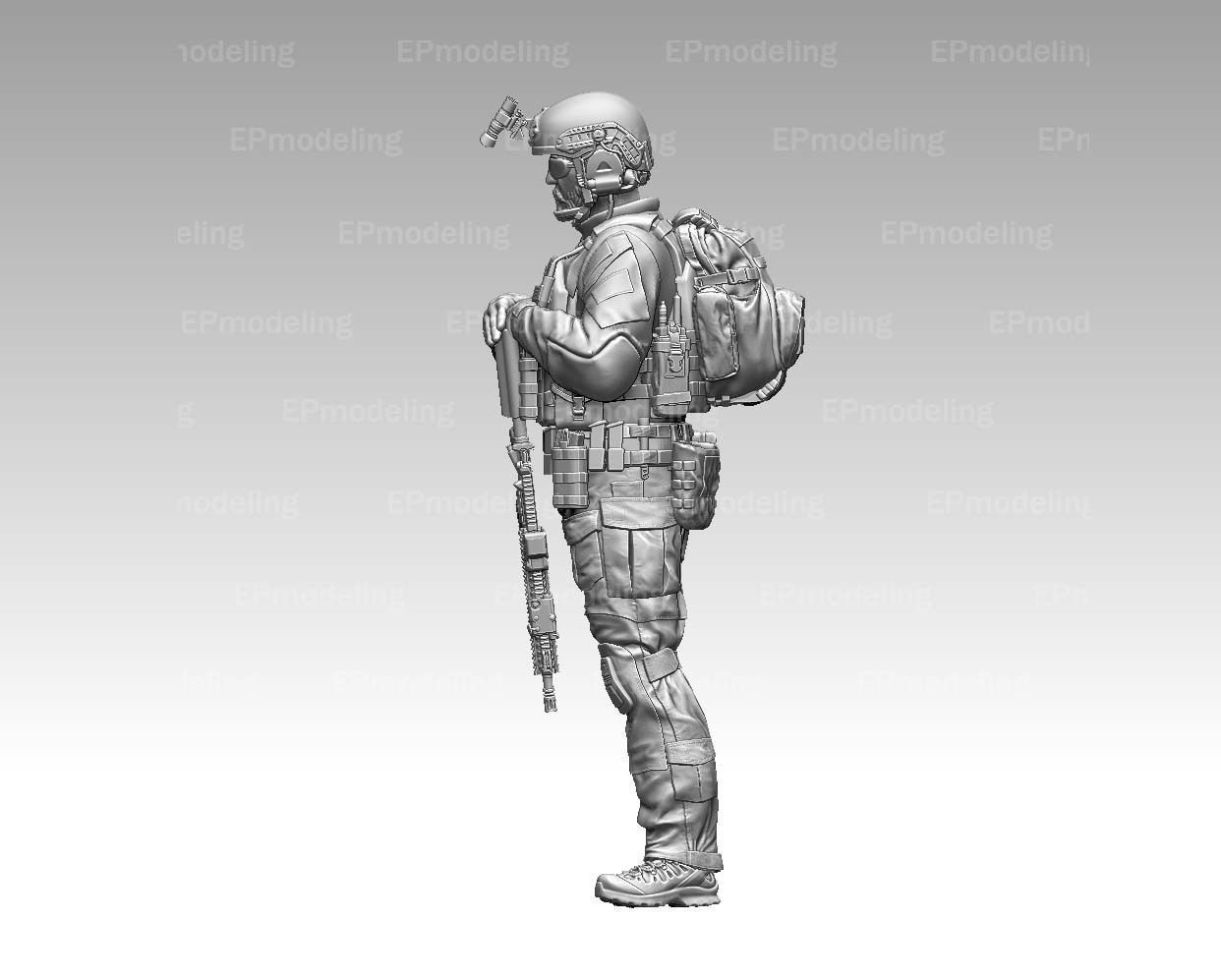 US RANGER SOLDIER 3D print model_24