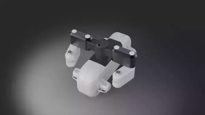 Drons robotic automatic 3D model