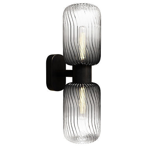 Lamp LaRedoute chandelier made of metal and glass In 75 cm Jamy 3D model