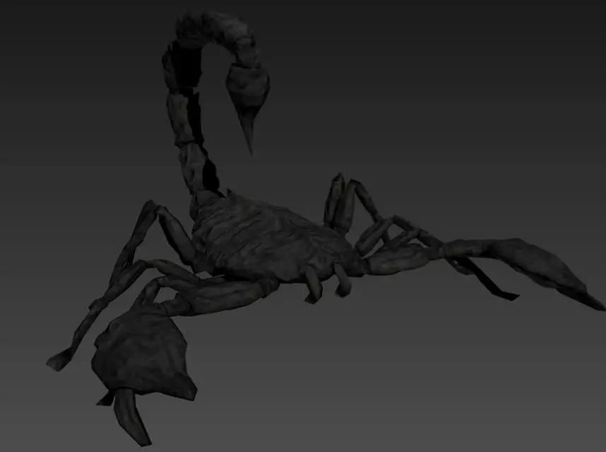 Rigged Scorpion Low-poly 3D model_0