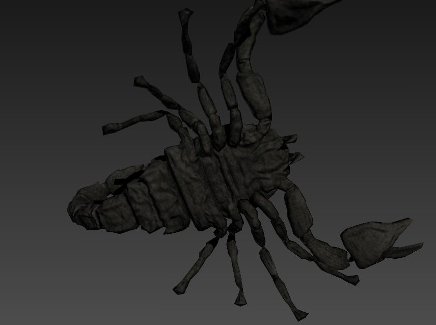 Rigged Scorpion Low-poly 3D model_2