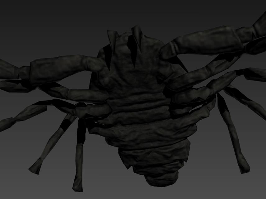 Rigged Scorpion Low-poly 3D model_3