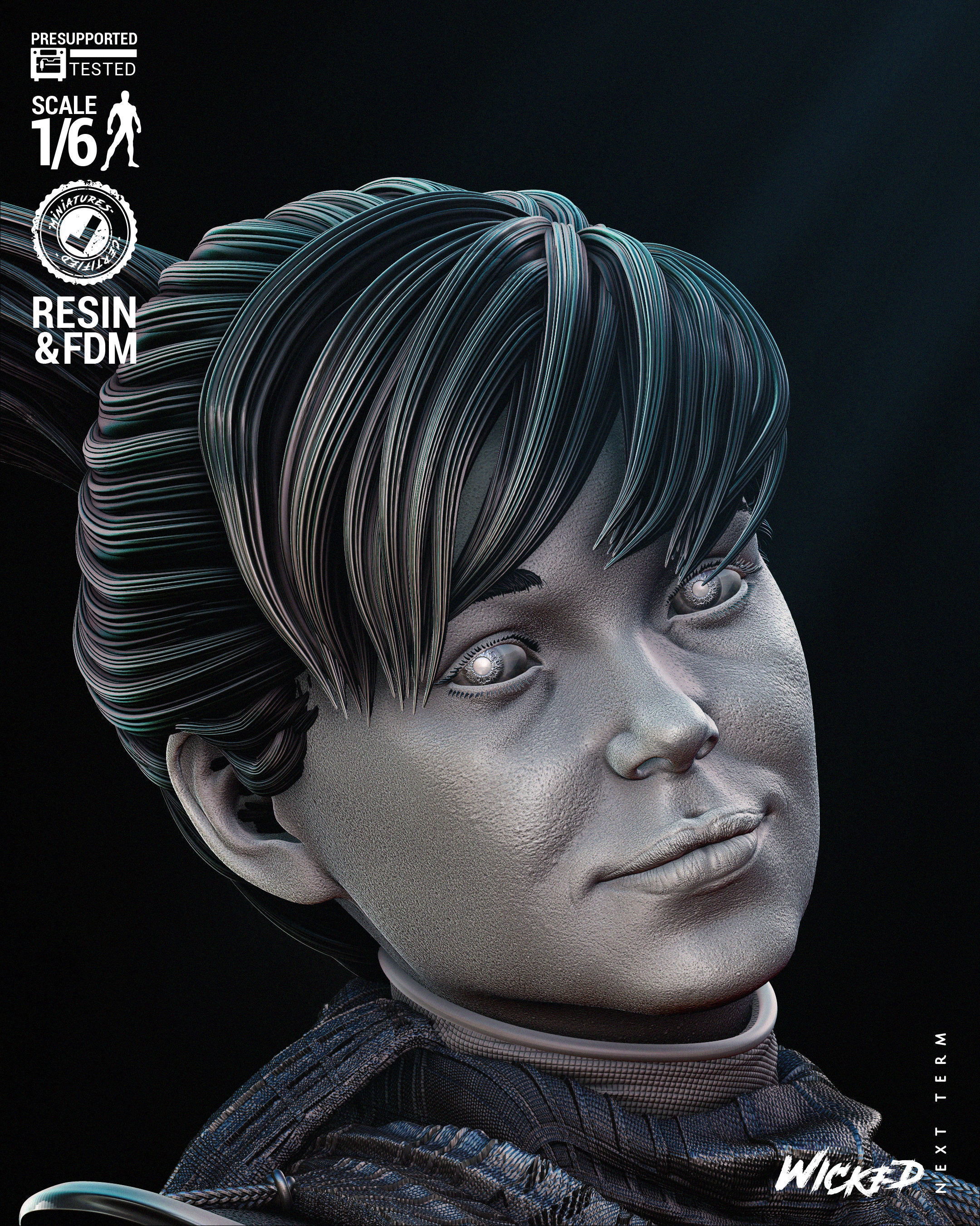 Wicked Marvel Kitty Pride Sculpture Tested for 3D printing 3D print model_27