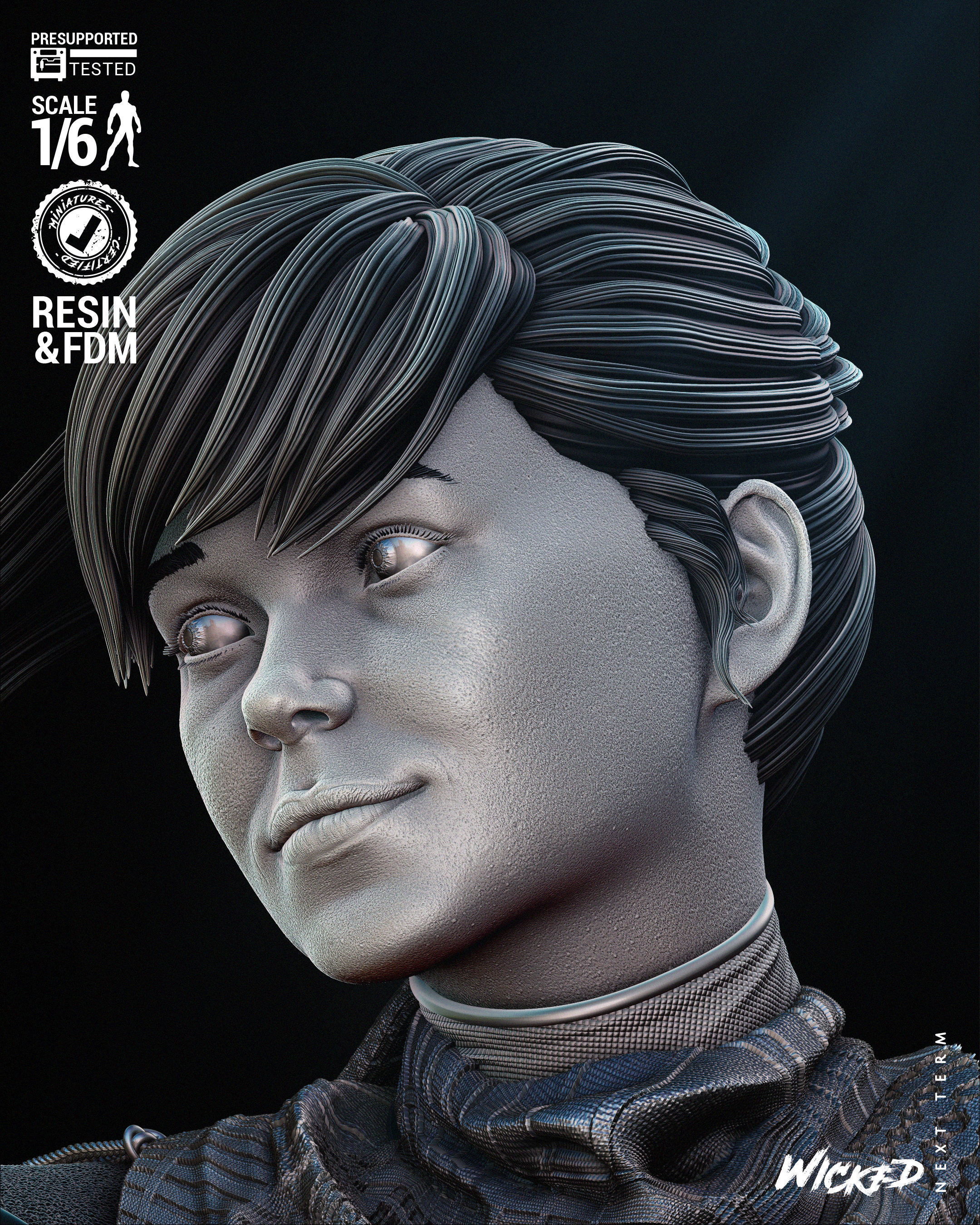 Wicked Marvel Kitty Pride Sculpture Tested for 3D printing 3D print model_43