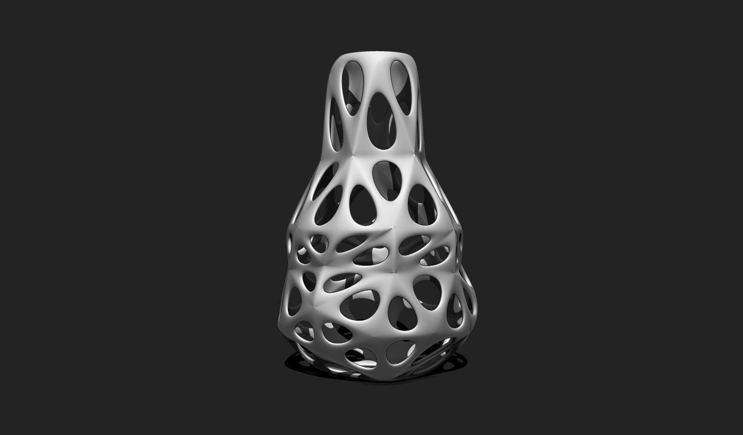 Modern Parametric Vase STL File for 3D Printing - Vase 04 D 3D print model_2