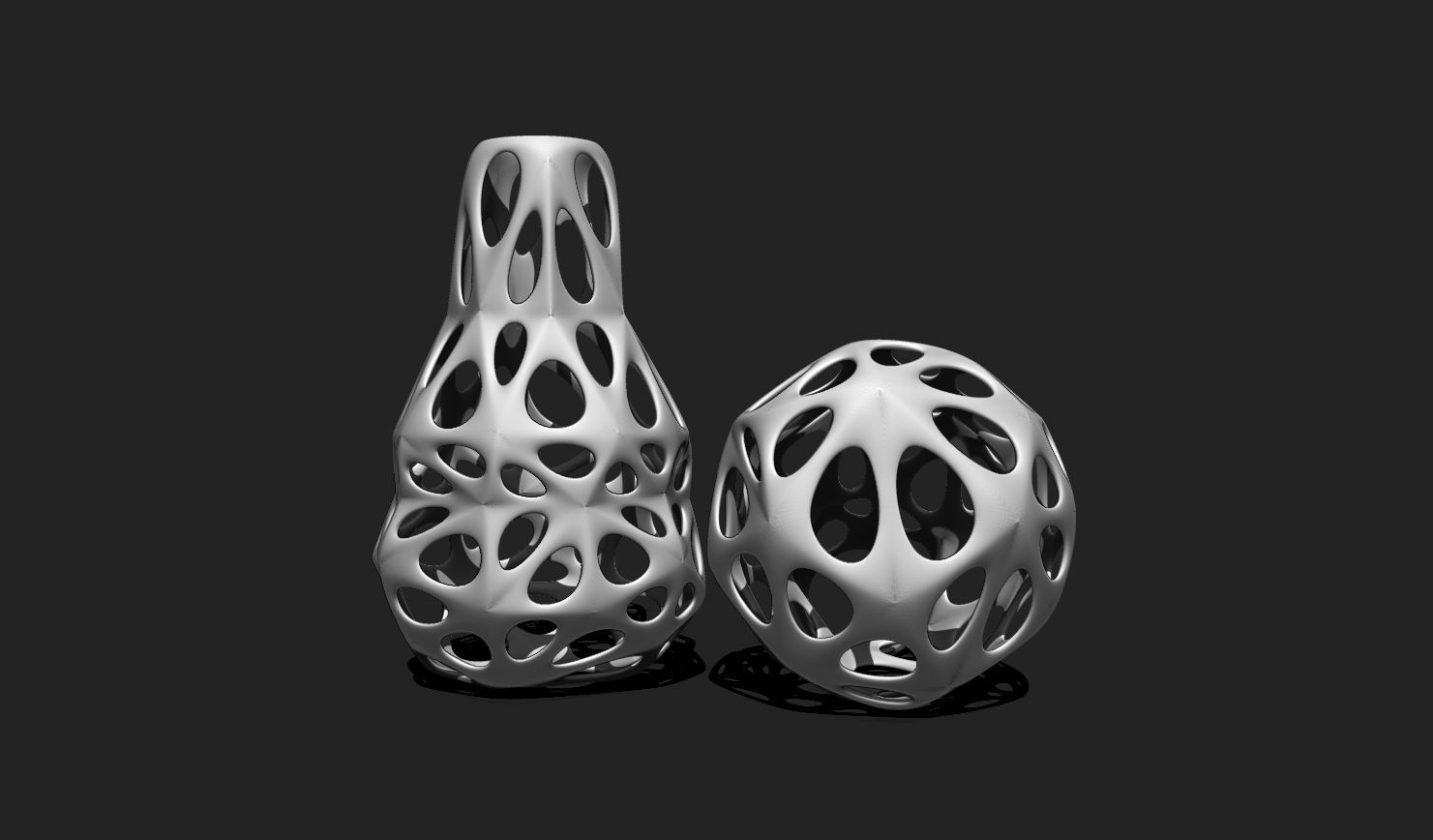 Modern Parametric Vase STL File for 3D Printing - Vase 04 D 3D print model_5