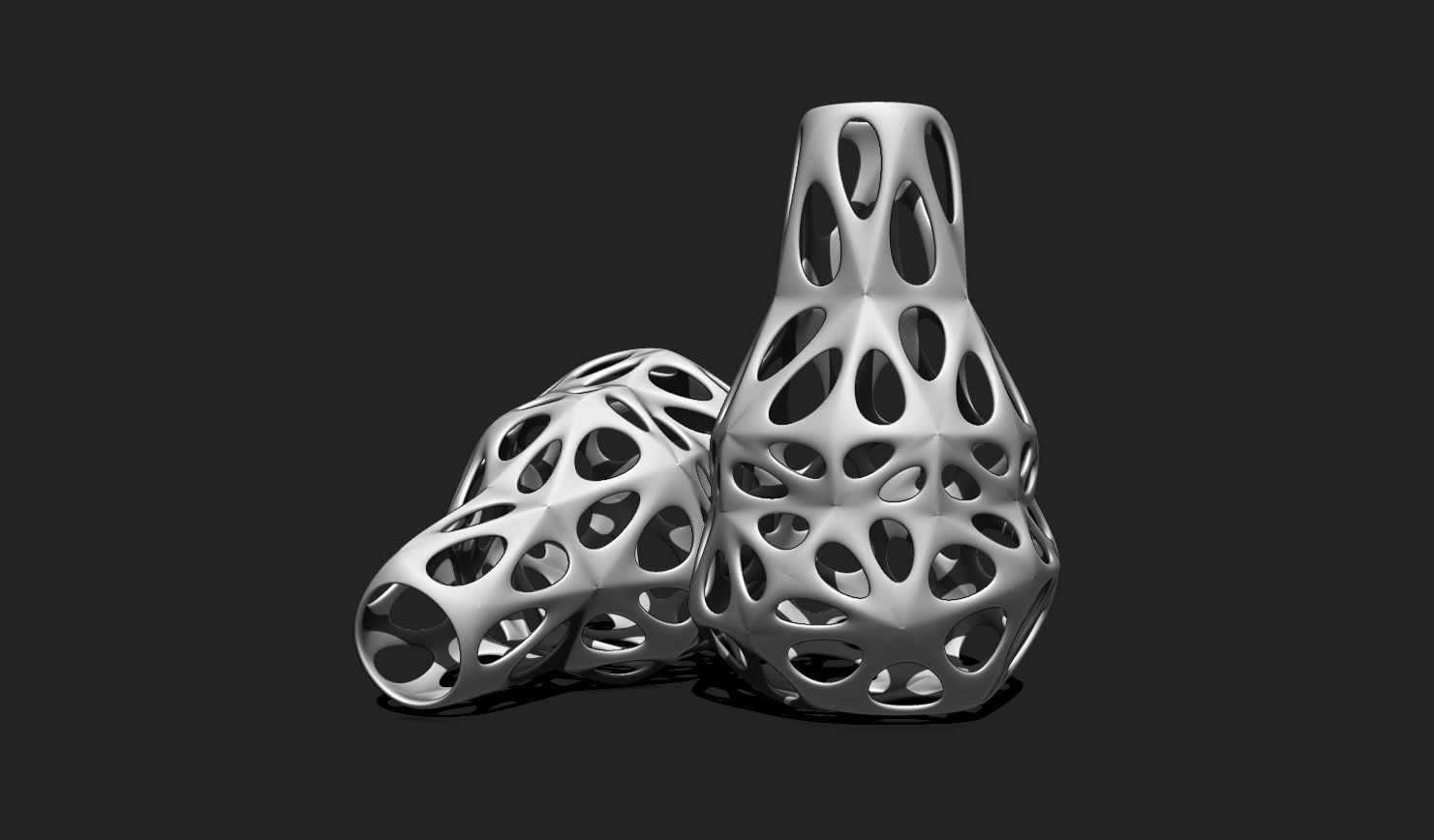 Modern Parametric Vase STL File for 3D Printing - Vase 04 D 3D print model_7