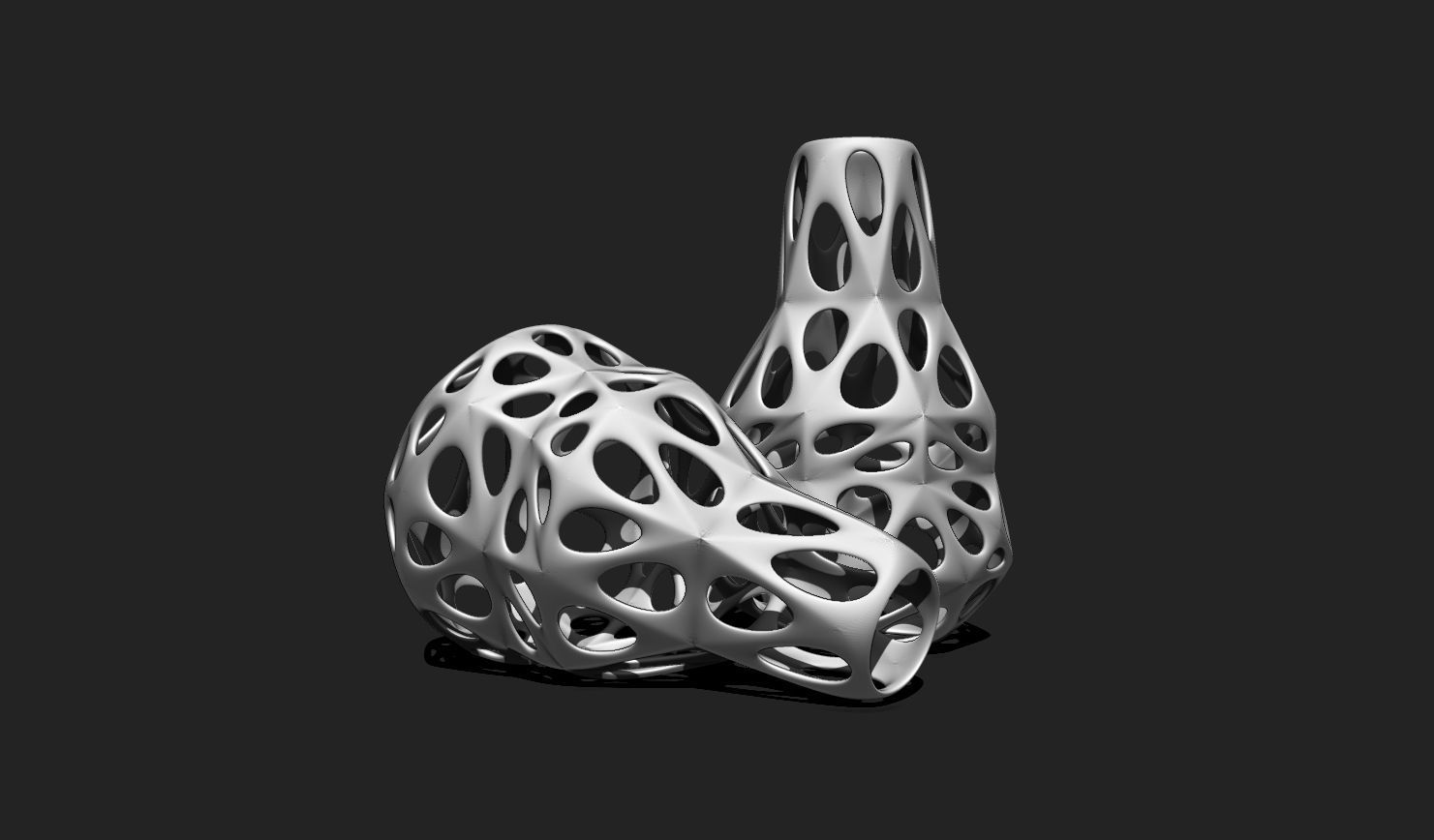 Modern Parametric Vase STL File for 3D Printing - Vase 04 D 3D print model_8