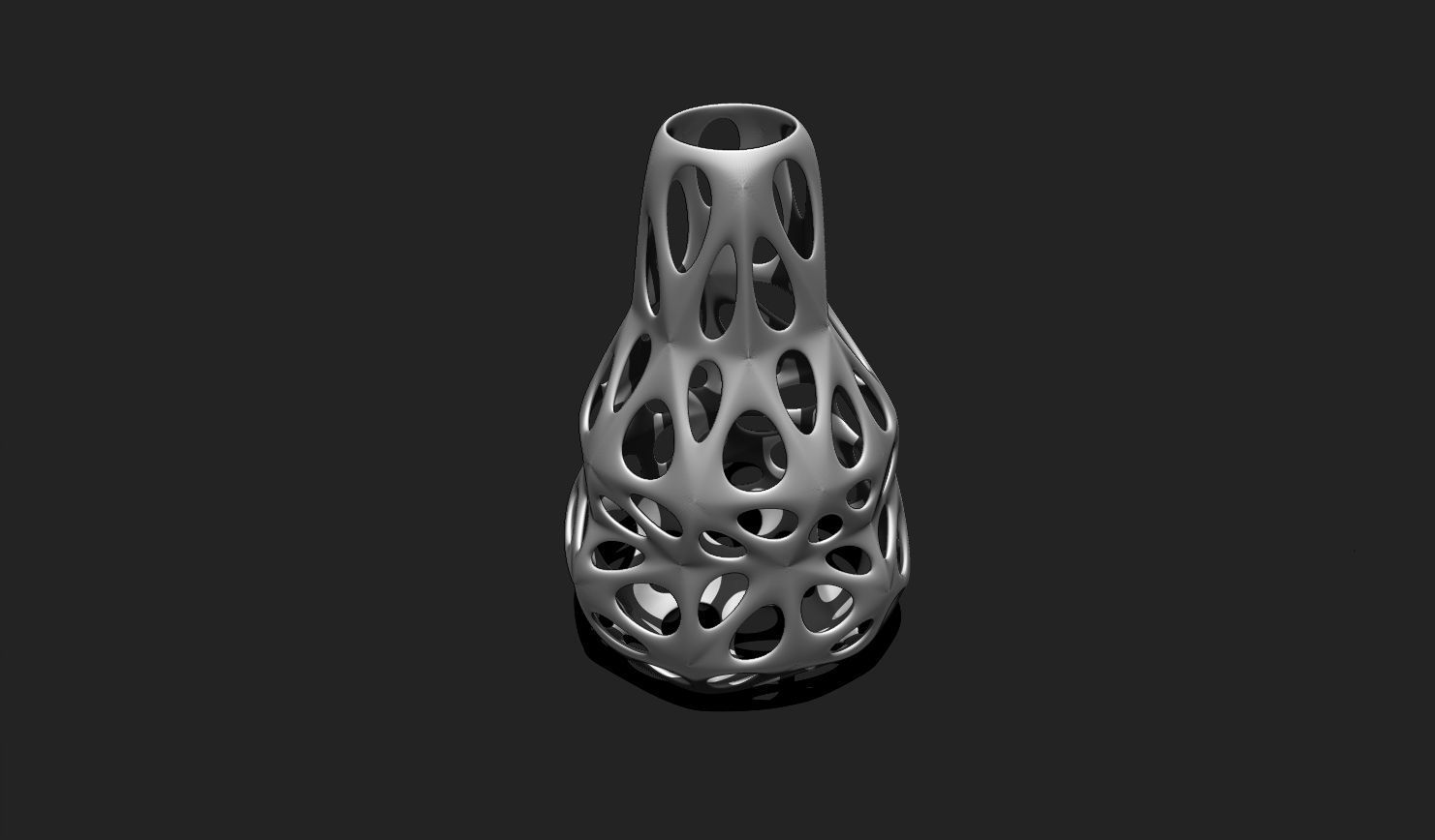 Modern Parametric Vase STL File for 3D Printing - Vase 04 D 3D print model_3