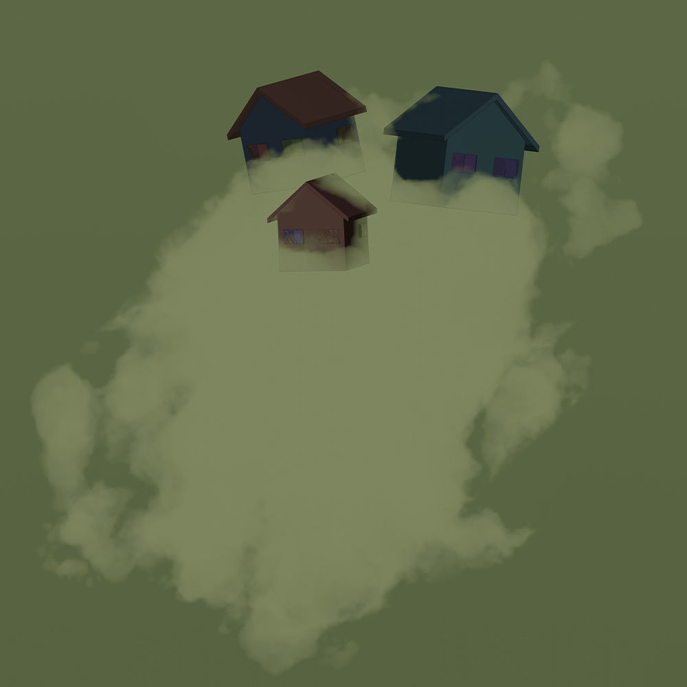 house on clouds Free 3D model_2