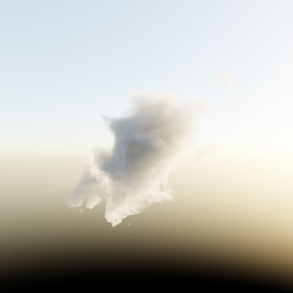 house on clouds Free 3D model_4