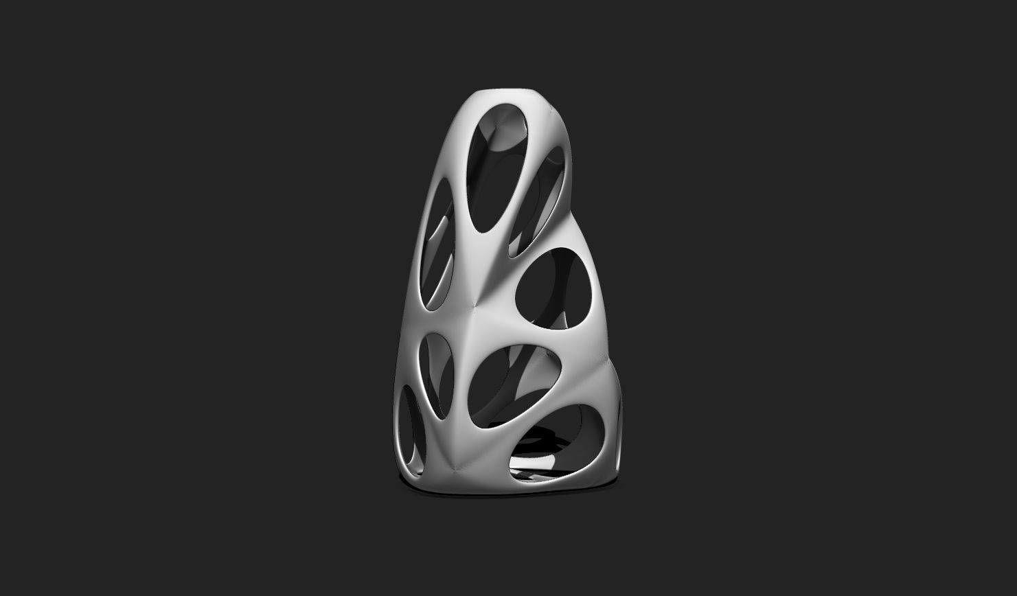 Modern Parametric Vase STL File for 3D Printing - Vase 04 E 3D print model_2