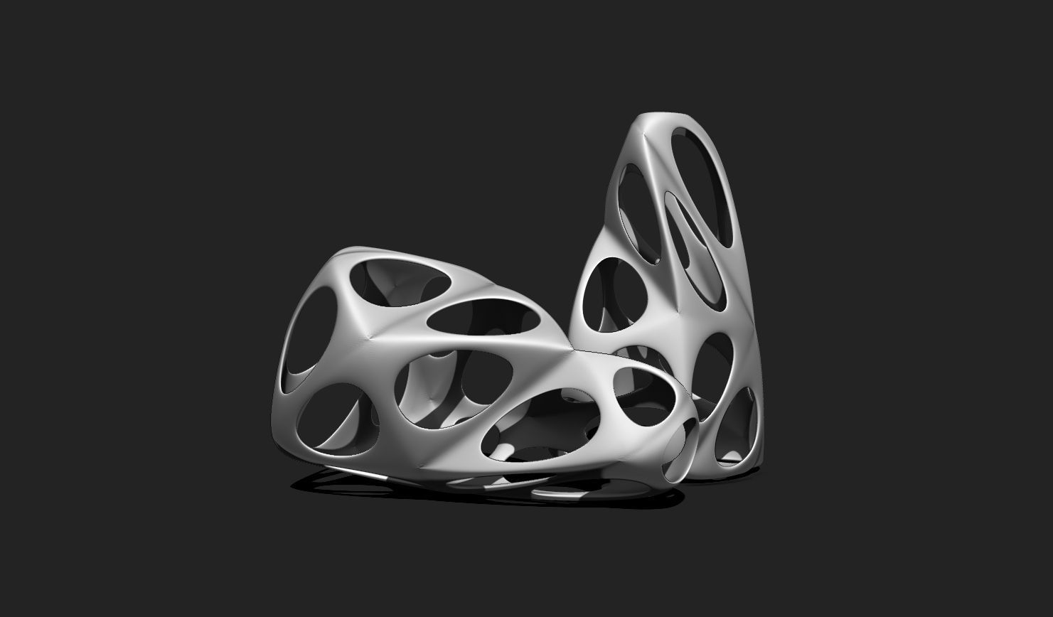 Modern Parametric Vase STL File for 3D Printing - Vase 04 E 3D print model_8