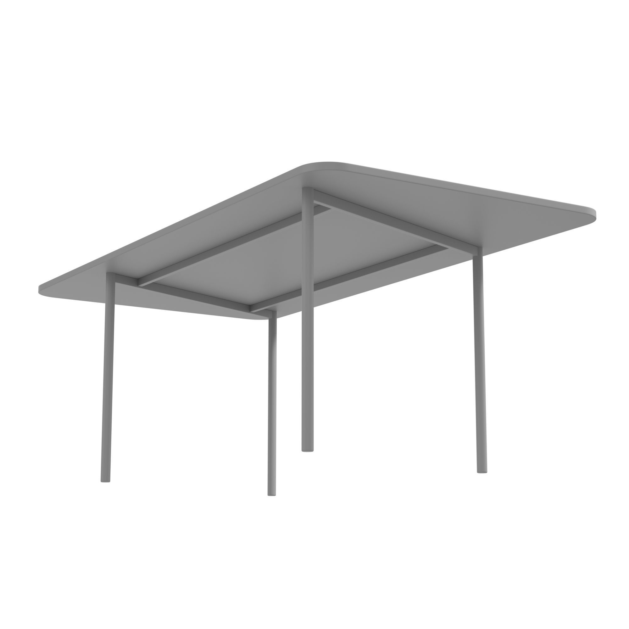 Autobahn table 3D model_7