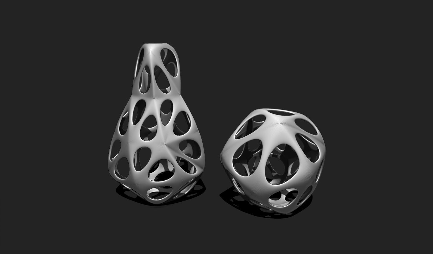 Modern Parametric Vase STL File for 3D Printing - Vase 04 F 3D print model_6