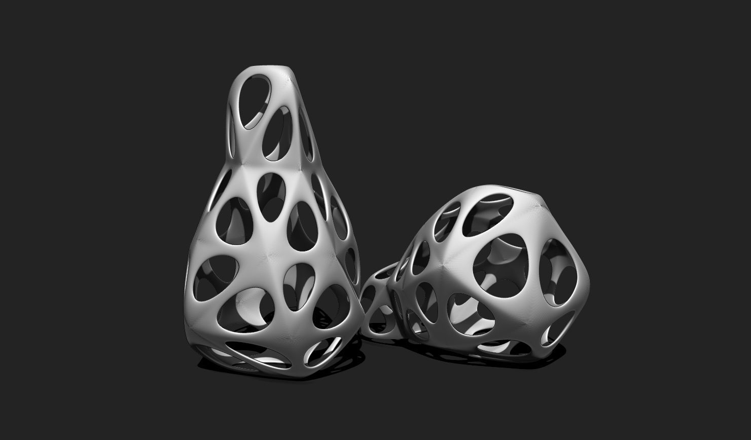 Modern Parametric Vase STL File for 3D Printing - Vase 04 F 3D print model_7