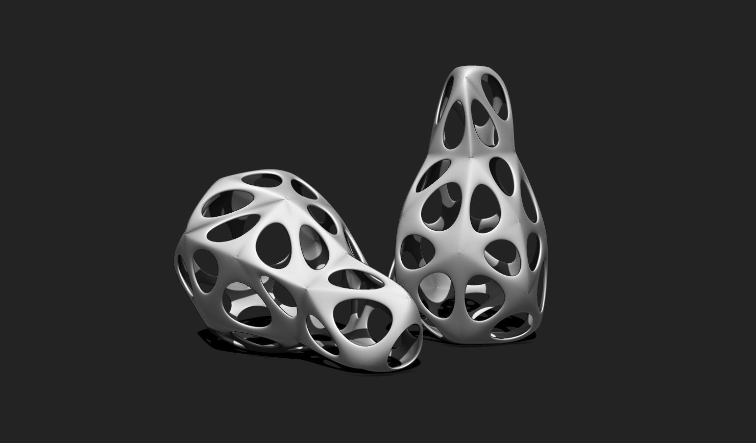 Modern Parametric Vase STL File for 3D Printing - Vase 04 F 3D print model_8