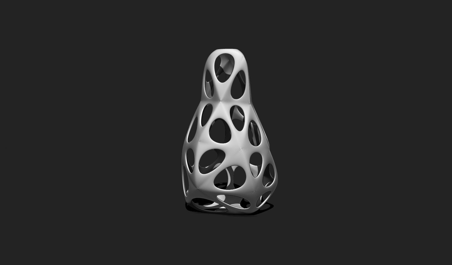 Modern Parametric Vase STL File for 3D Printing - Vase 04 F 3D print model_3