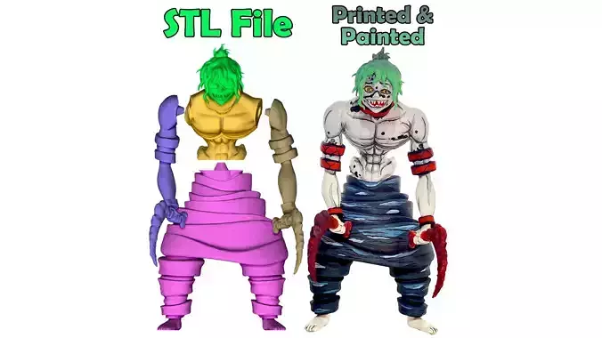 Gyutaro Upper Rank 6 Demon Slayer 3D print model