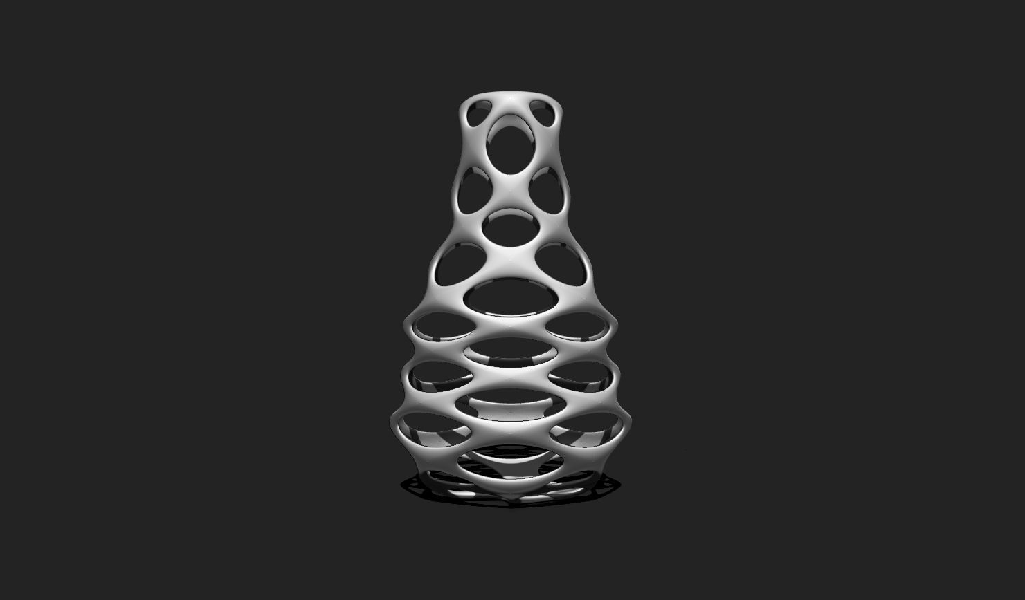 Modern Parametric Vase STL File for 3D Printing - Vase 04 H 3D print model_2