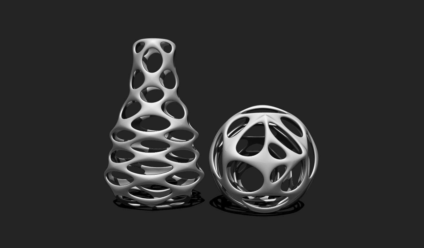 Modern Parametric Vase STL File for 3D Printing - Vase 04 H 3D print model_5
