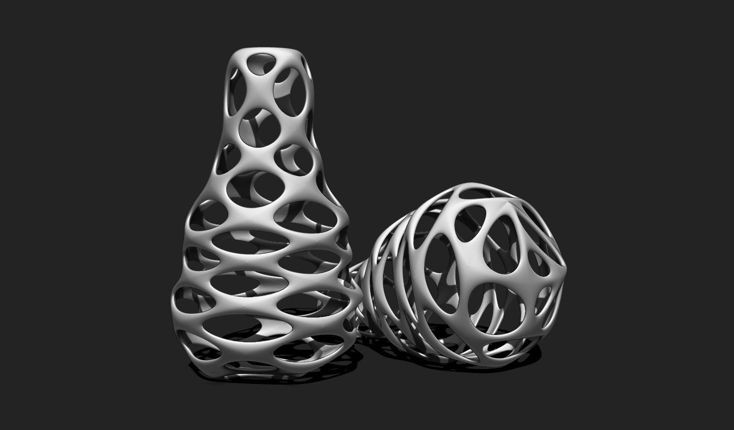 Modern Parametric Vase STL File for 3D Printing - Vase 04 H 3D print model_6