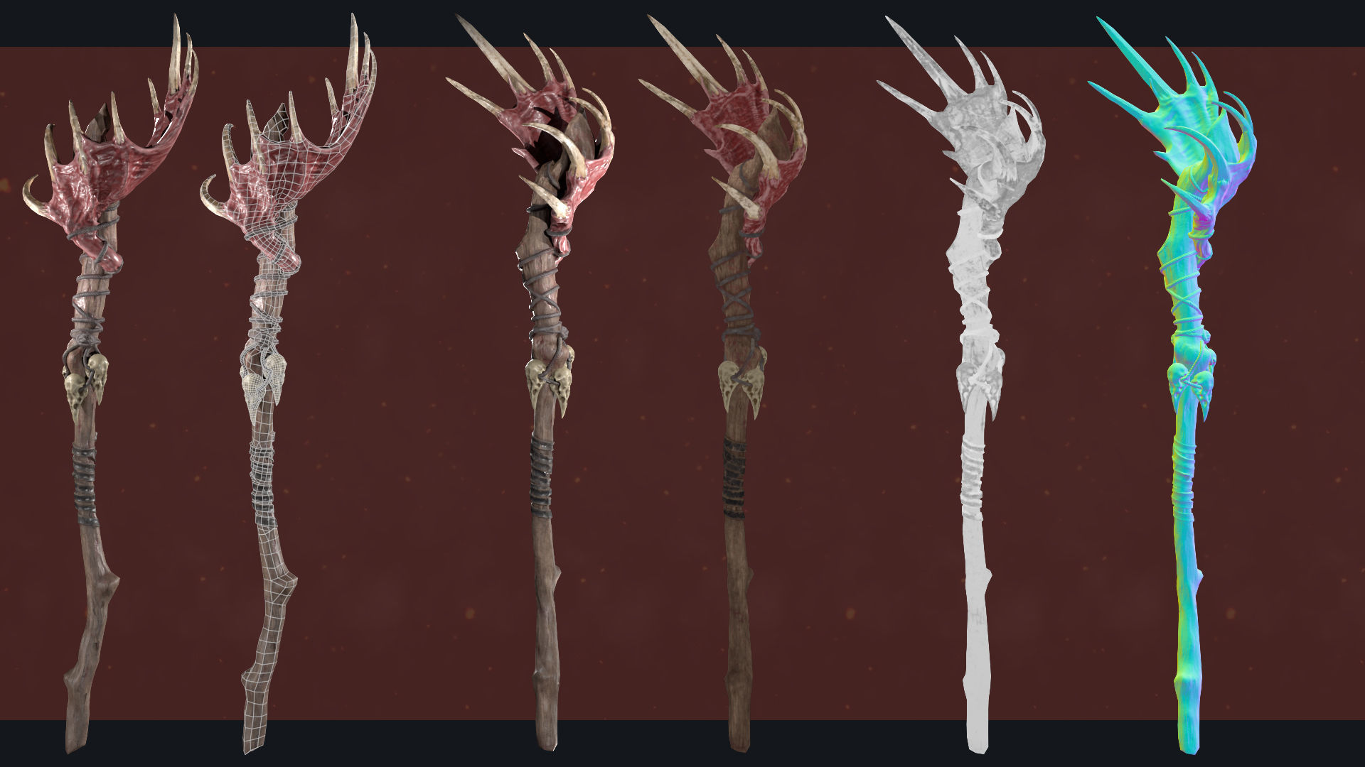 Imp Shaman Low-poly 3D model_14