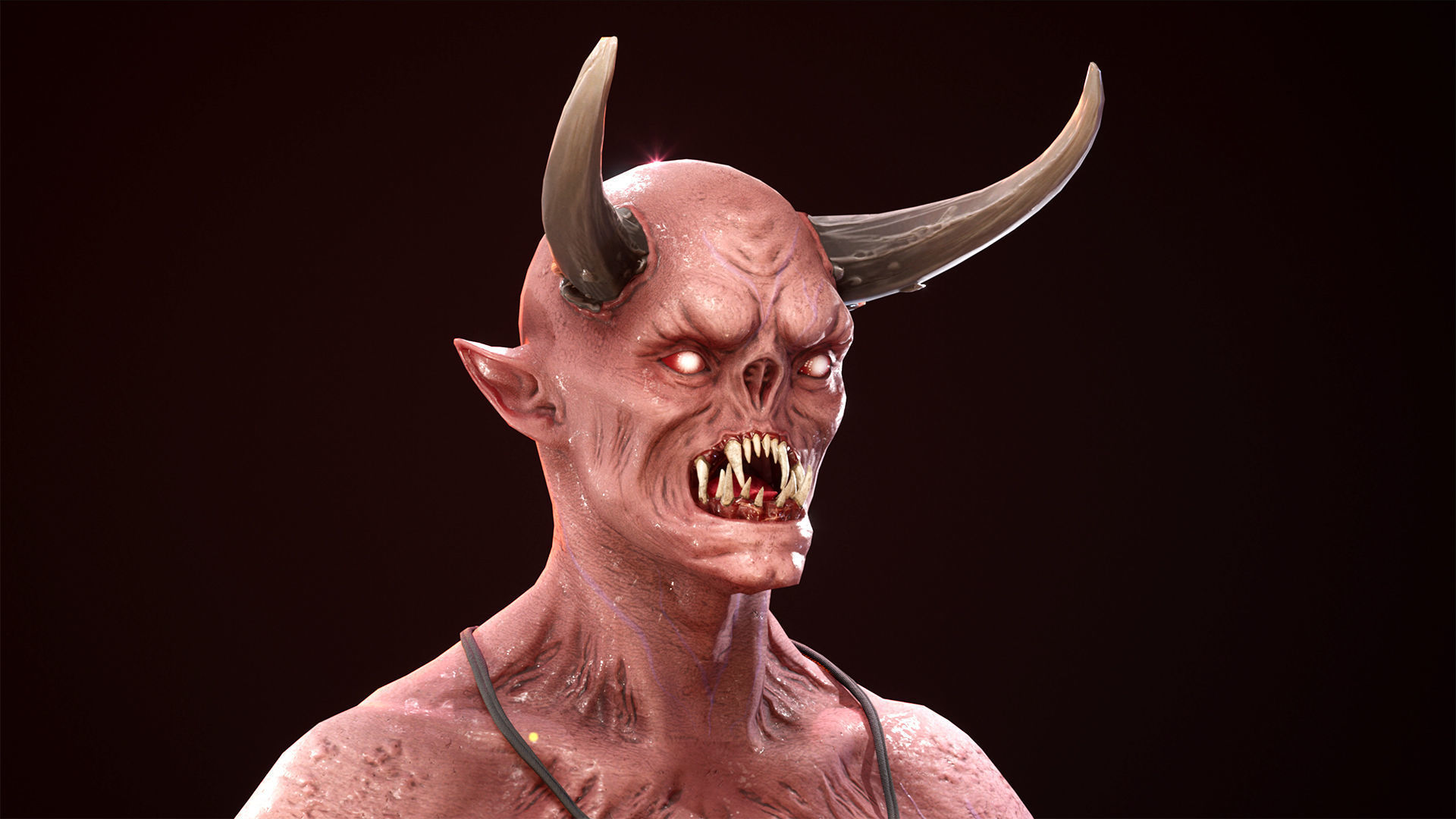 Imp Shaman Low-poly 3D model_7