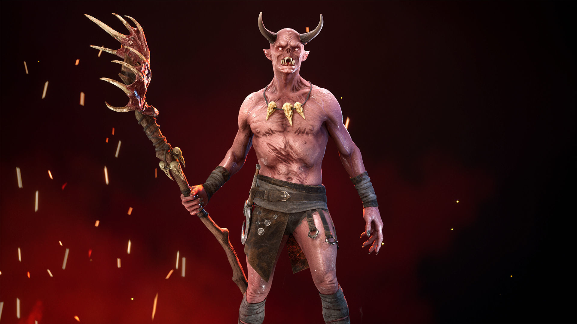 Imp Shaman Low-poly 3D model_4
