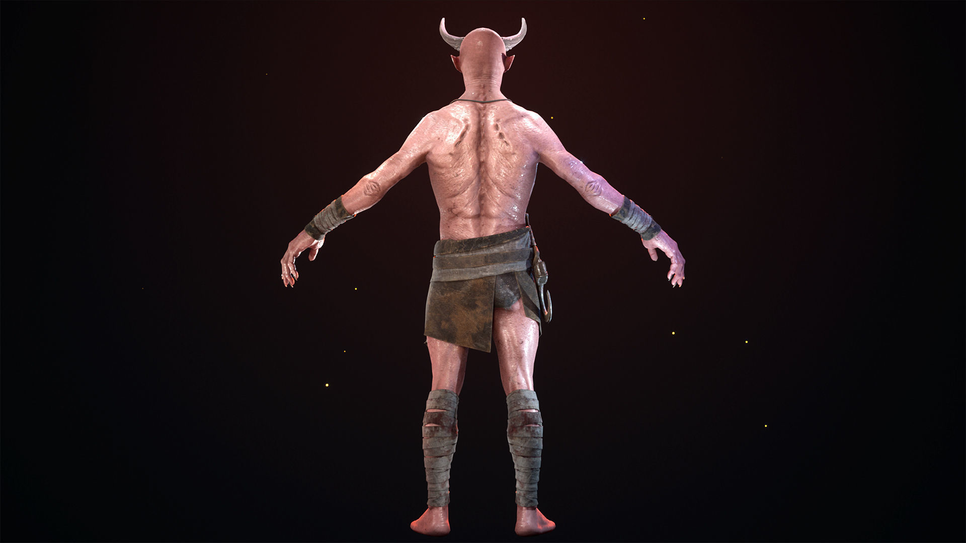 Imp Shaman Low-poly 3D model_11