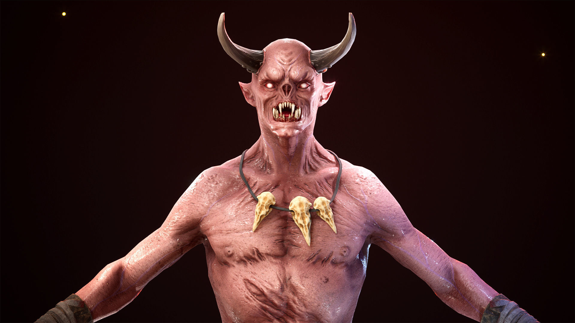 Imp Shaman Low-poly 3D model_8