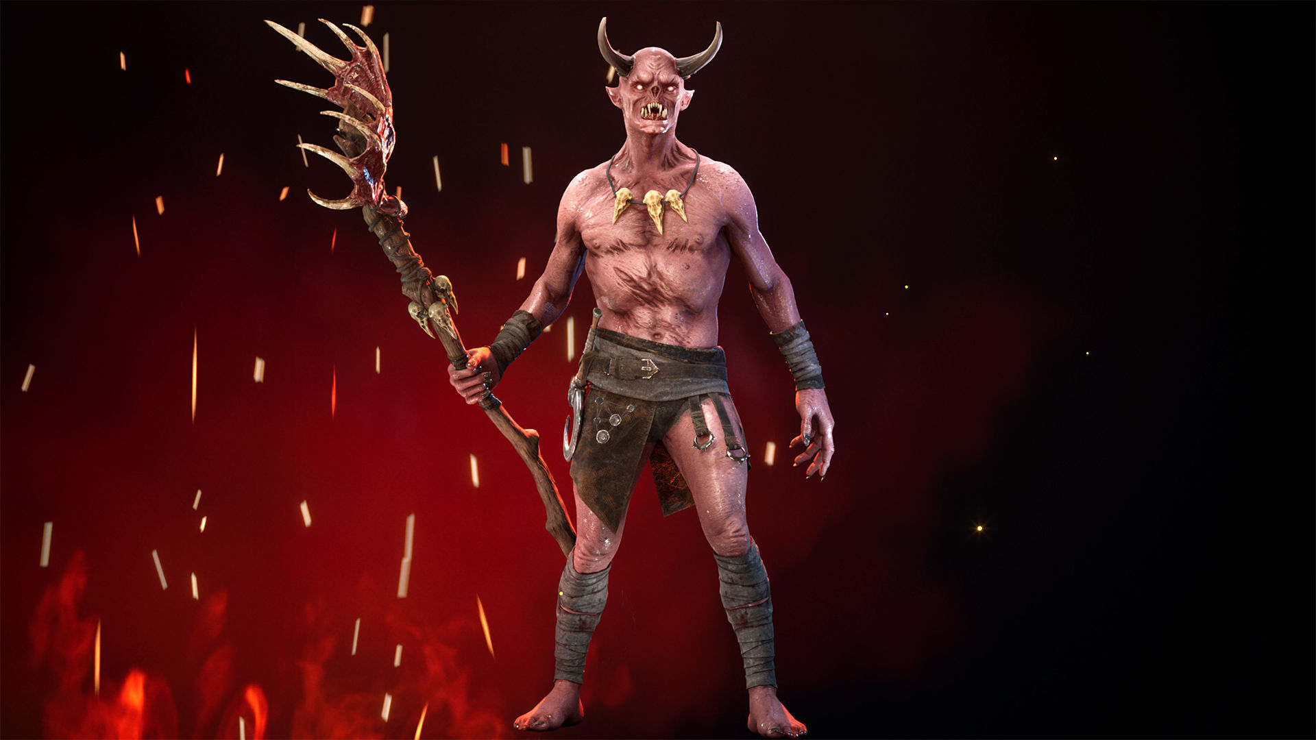 Imp Shaman Low-poly 3D model_5