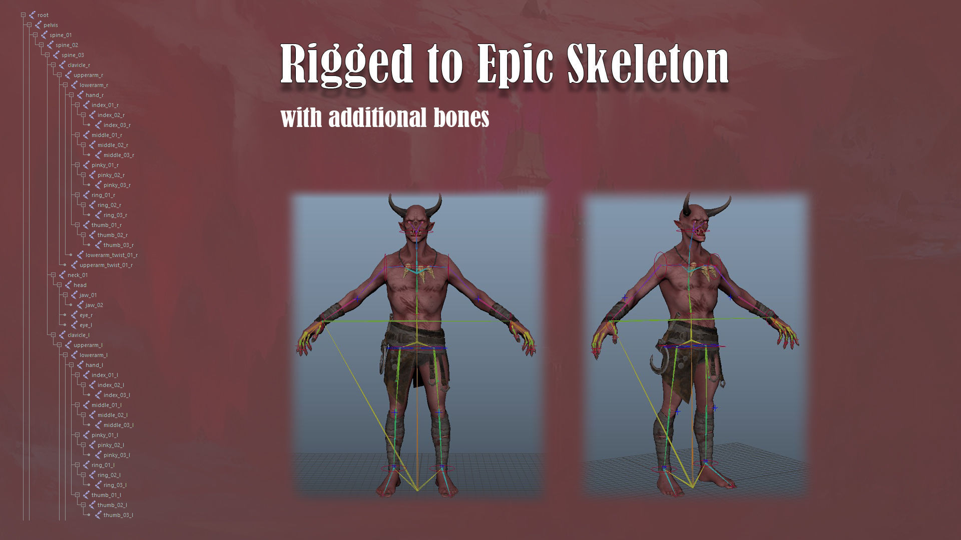 Imp Shaman Low-poly 3D model_16