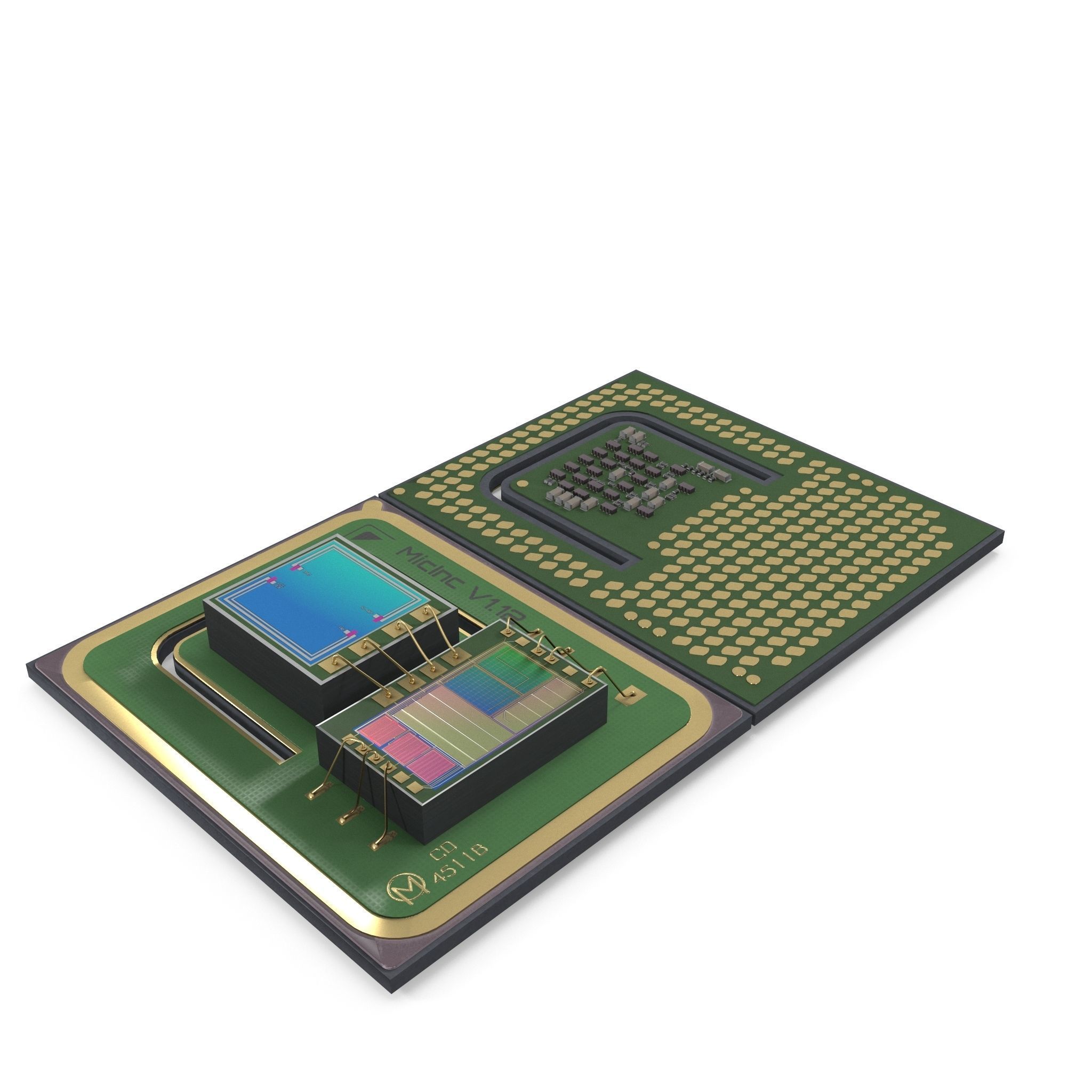 Scalped Microchip 3D model_1