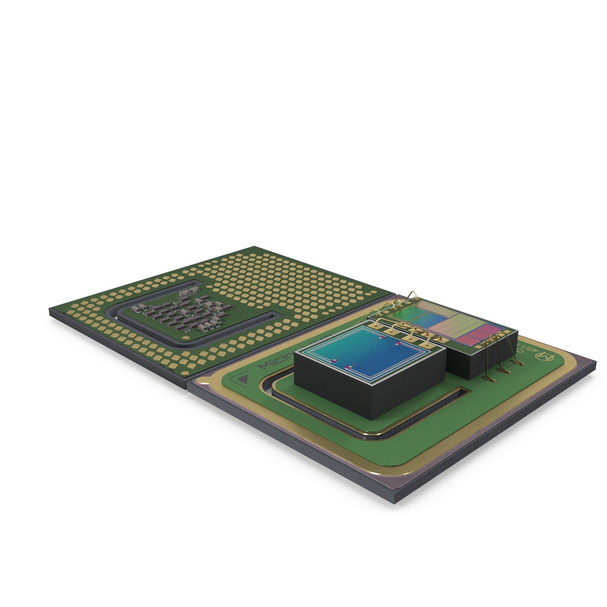 Scalped Microchip 3D model_5