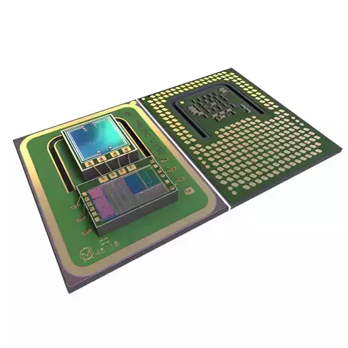 Scalped Microchip 3D model