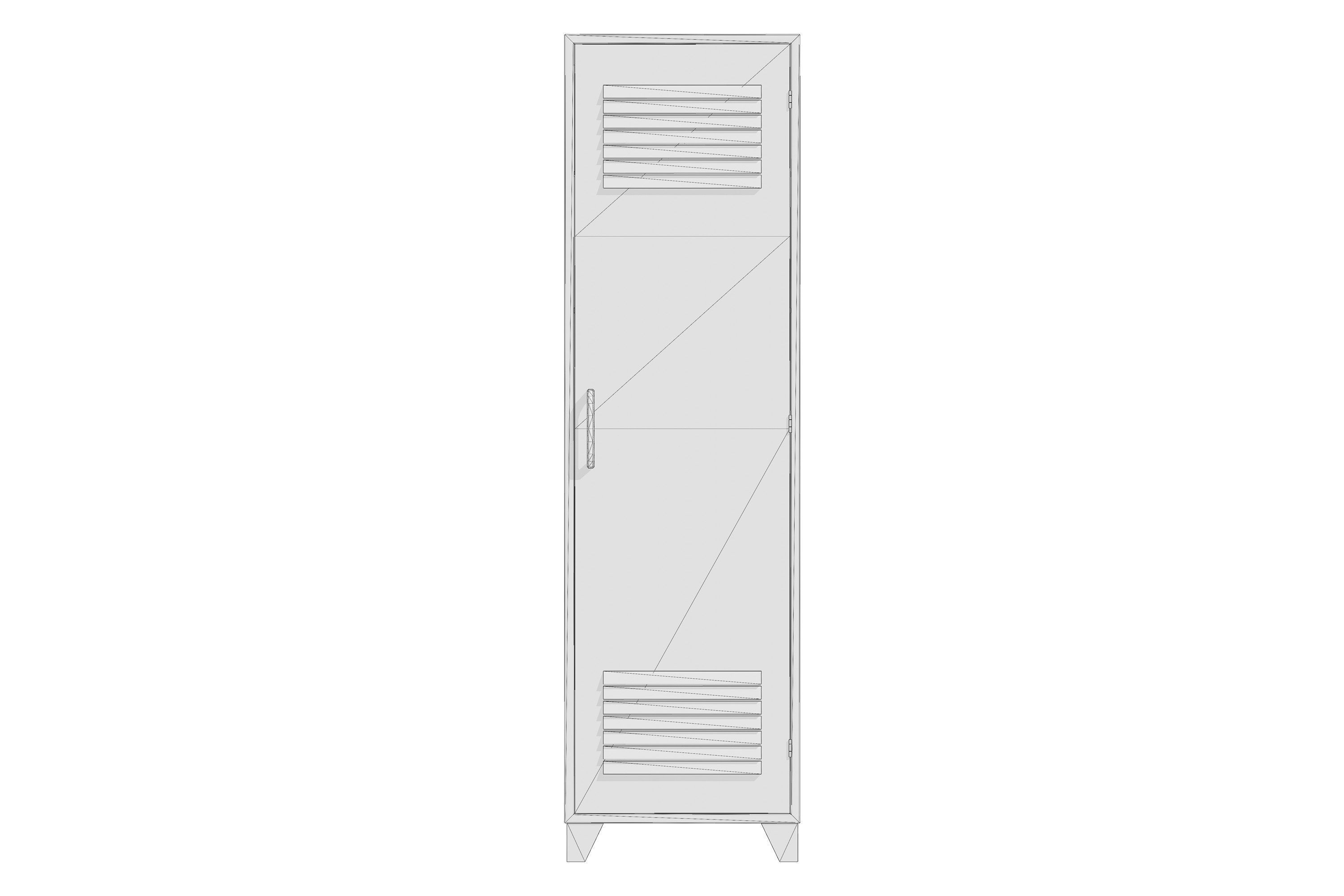 Lockers PBR Low-poly 3D model_10