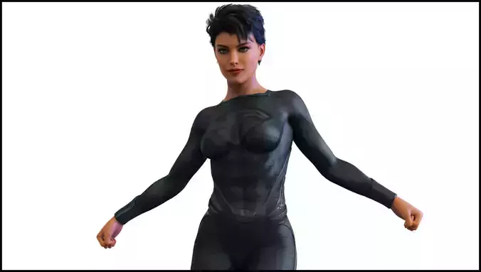DCEU Faora-Ul - Antje Traue 3D model