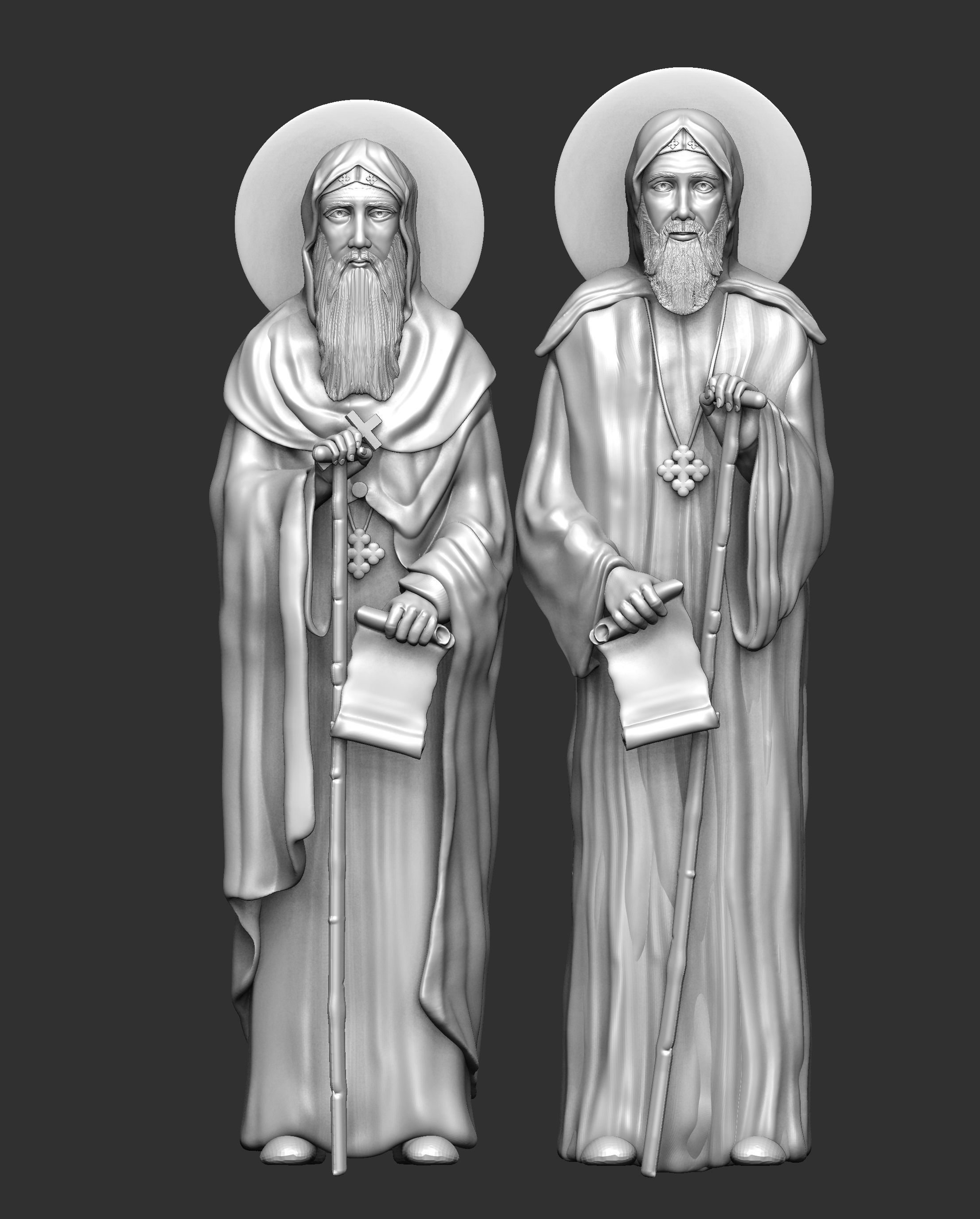 St  Moses the Black and St  Esizoros 3D print model_20