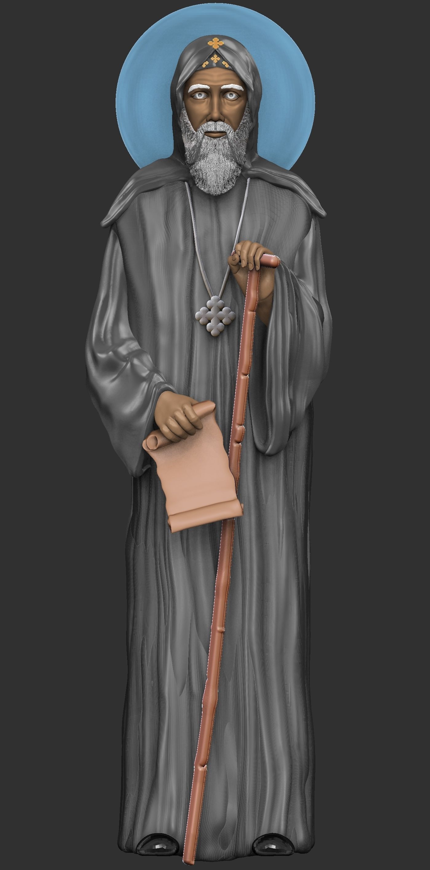 St  Moses the Black and St  Esizoros 3D print model_5