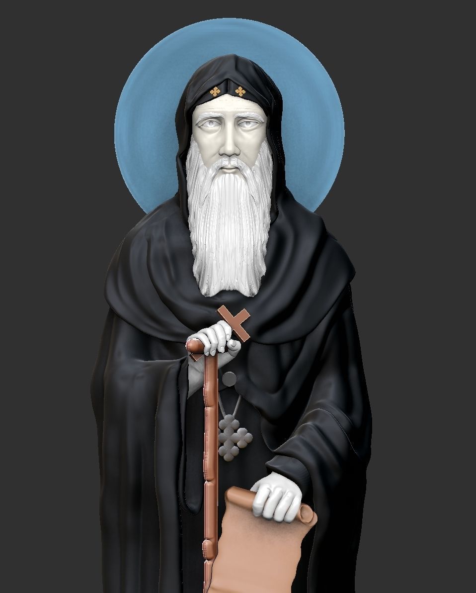 St  Moses the Black and St  Esizoros 3D print model_16