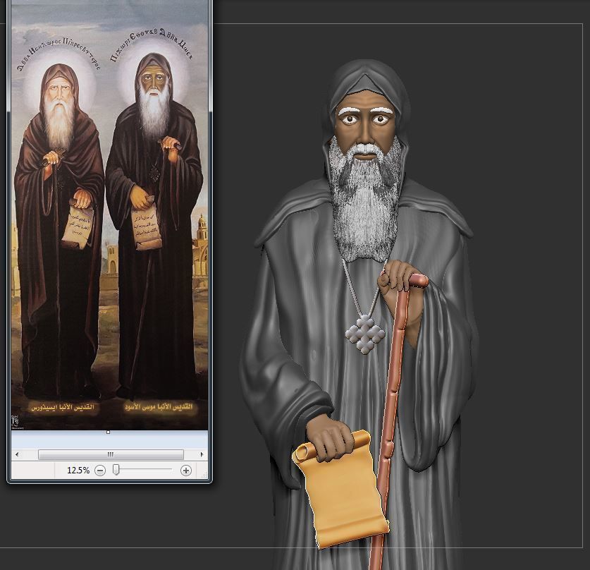 St  Moses the Black and St  Esizoros 3D print model_28