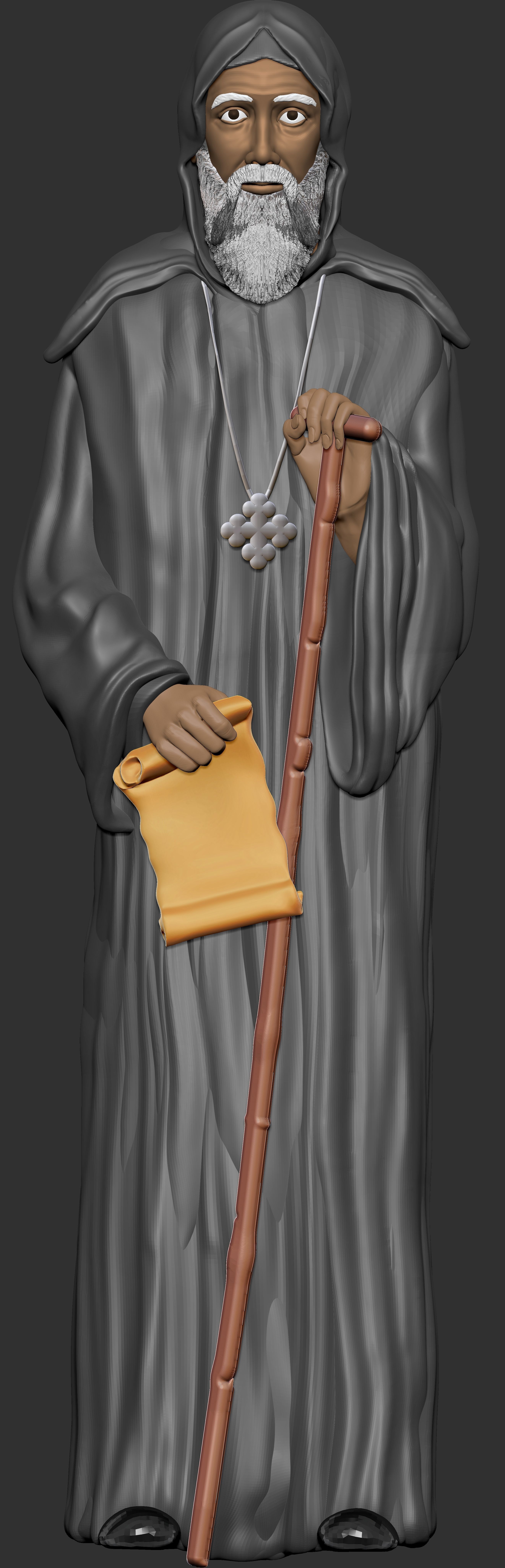 St  Moses the Black and St  Esizoros 3D print model_32