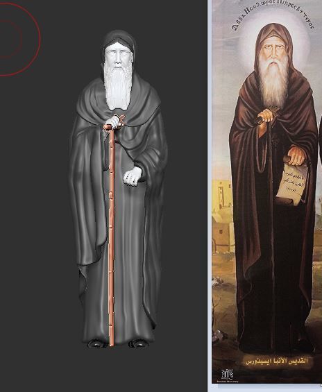 St  Moses the Black and St  Esizoros 3D print model_24