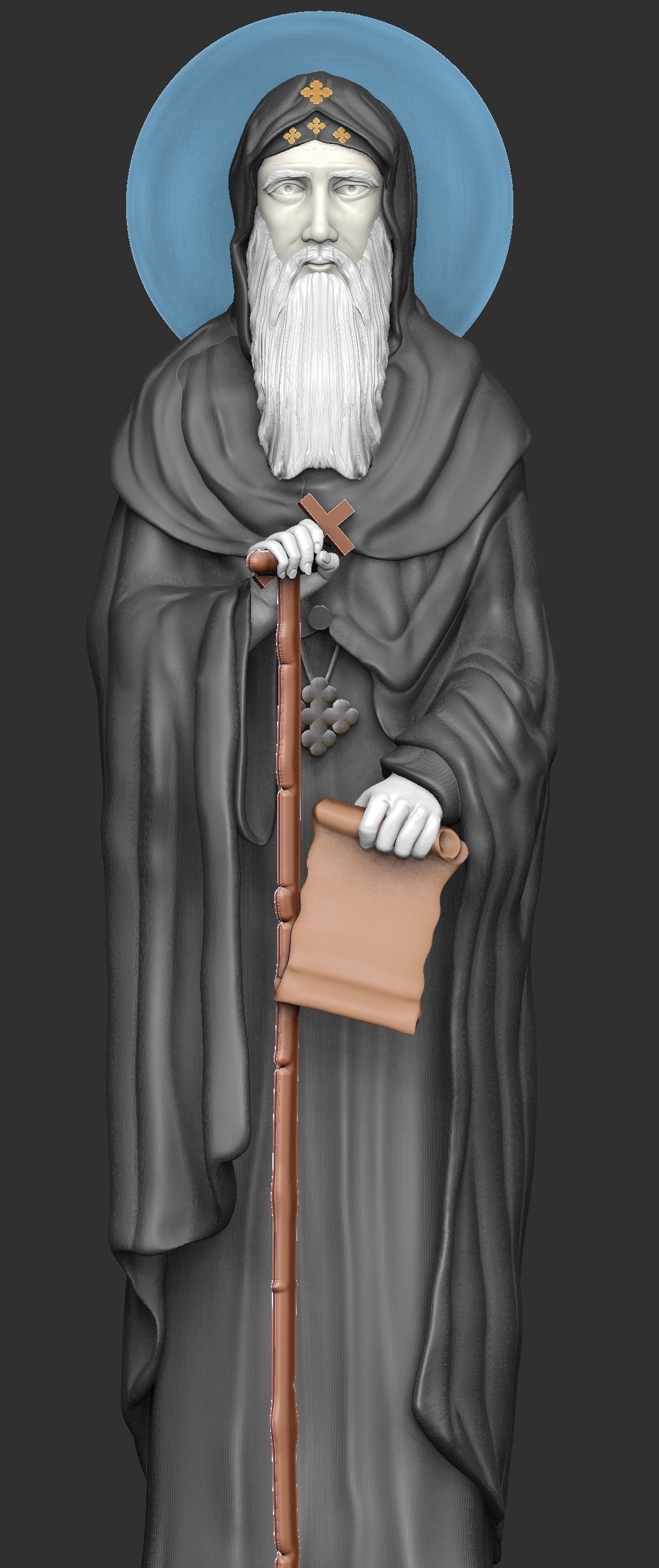 St  Moses the Black and St  Esizoros 3D print model_13