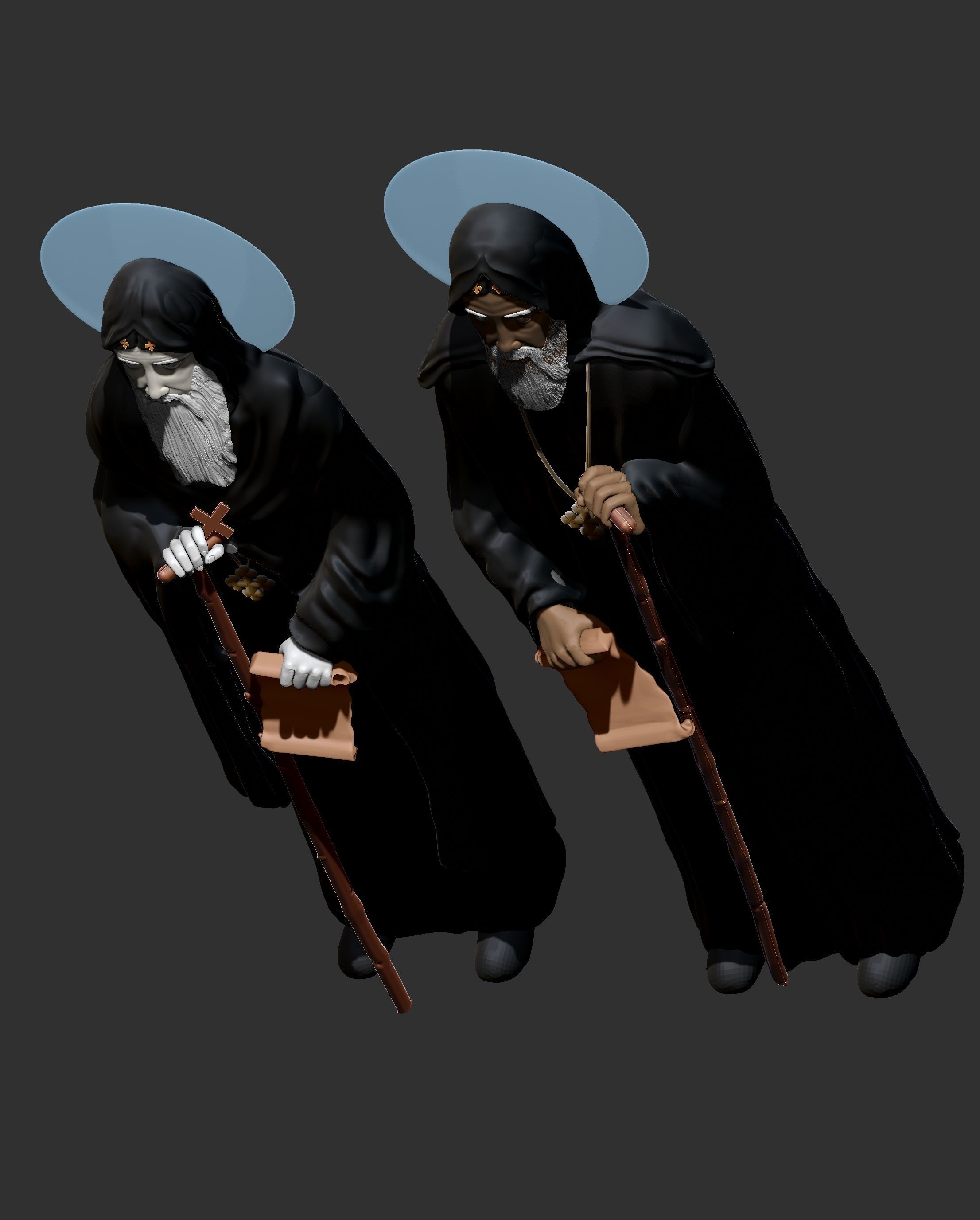 St  Moses the Black and St  Esizoros 3D print model_9