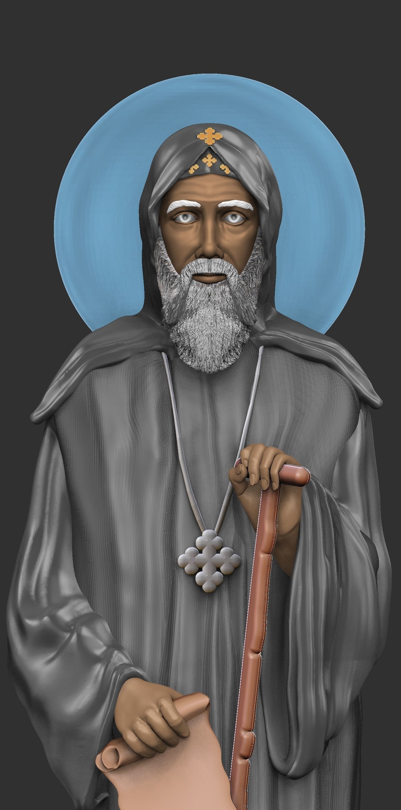 St  Moses the Black and St  Esizoros 3D print model_11